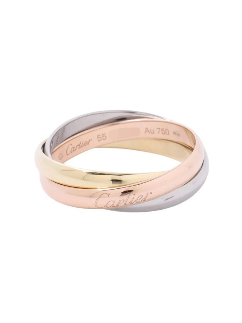 Cartier Ring Trinity 18k Pink Gold 18k Yellow 18k White Small Model SM
